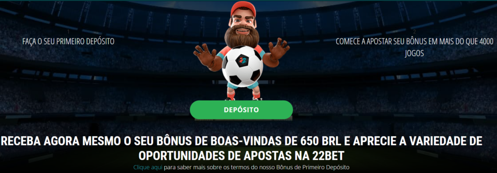 Bônus de boas-vindas - 22Bet